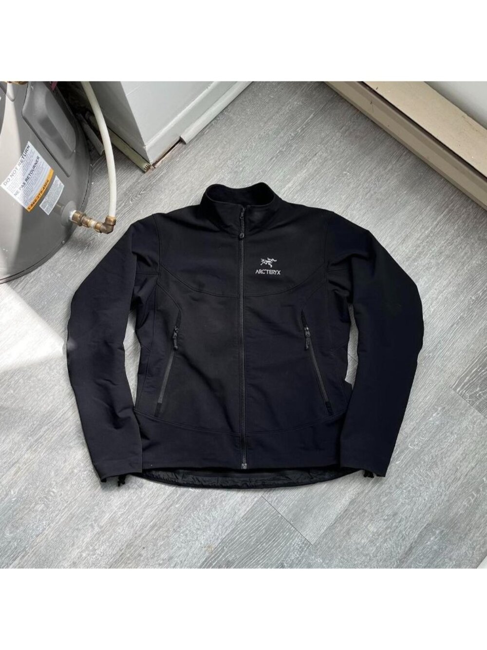 Black / White Arc’teryx Zip-Up Gamma LT Zip-Up Shell Jacket / Sweater